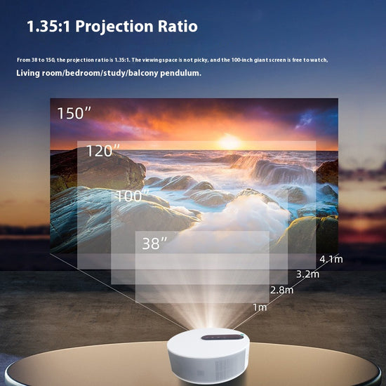 HD Home Projector – 720p Bedroom Cinema Projector