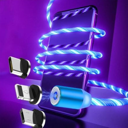 Magnetic Fast Charging Cable – Universal LED Light-Up Data Cable