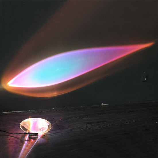 Crystal Sunset Table Lamp – Modern Minimalist Warm Light