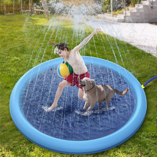 Kids Inflatable Non-Slip Splash Pad | Garden Water Play Mat | Safe for Pets Too