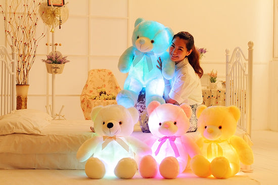 LED Colour-Changing Teddy Bear Pillow