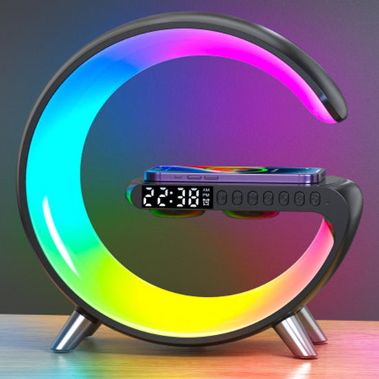 G-Shape Smart Lamp – Bluetooth Speaker & Wireless Charger