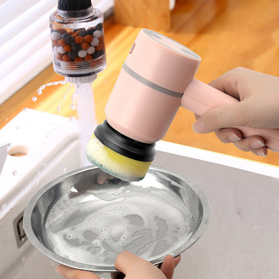 Electric Spin Scrubber Cleaning Brush – USB Rechargeable with 3 Heads