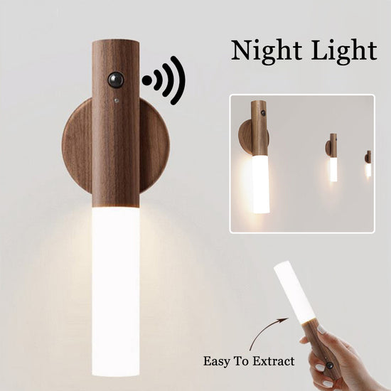 Magnetic PIR Motion Sensor Night Light – USB Rechargeable Wall Lamp