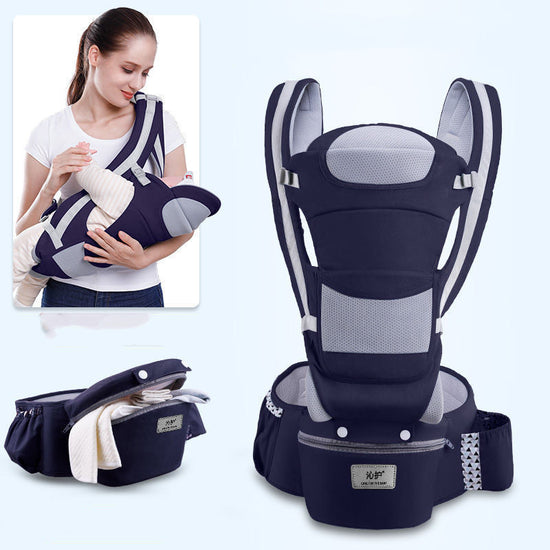 Ergonomic Baby Carrier 3-in-1 | Hip Seat, Front & Back Carry | 0–48 Months