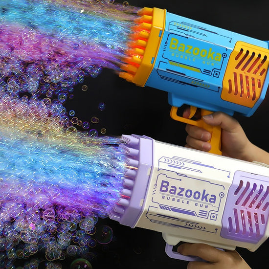 Electric Bubble Rocket Launcher for Kids