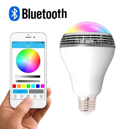 Smart LED Bulb with Bluetooth Speaker – E27 RGB Music Light