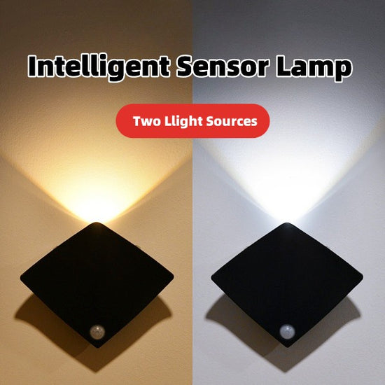 Motion Sensor Wall Lamp – USB Rechargeable Auto Night Light