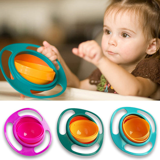 360° Spill-Proof Rotating Baby Bowl